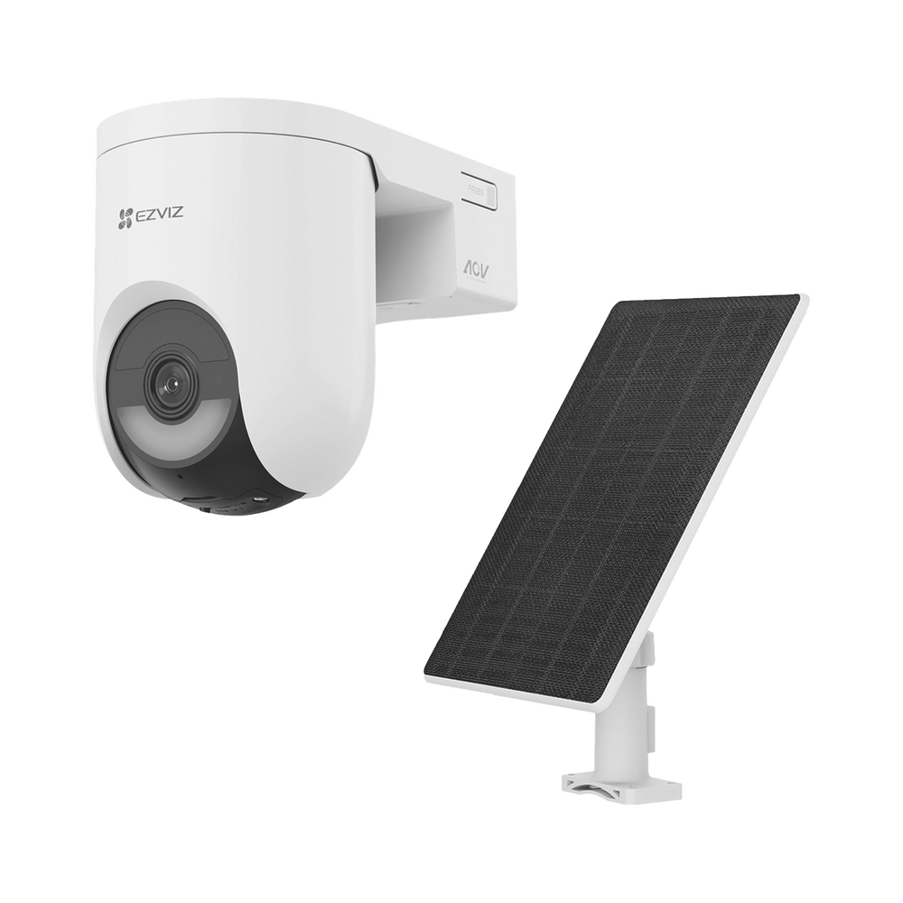 Kit Cámara PT 4G y Wi-Fi / 2K+ (4Megapixel) / IA Detección Humano-Vehiculo / Audio de Dos Vías / Color Nocturno / Batería 5200 mAh / IP65 / Incluye Panel Solar 5W IP65