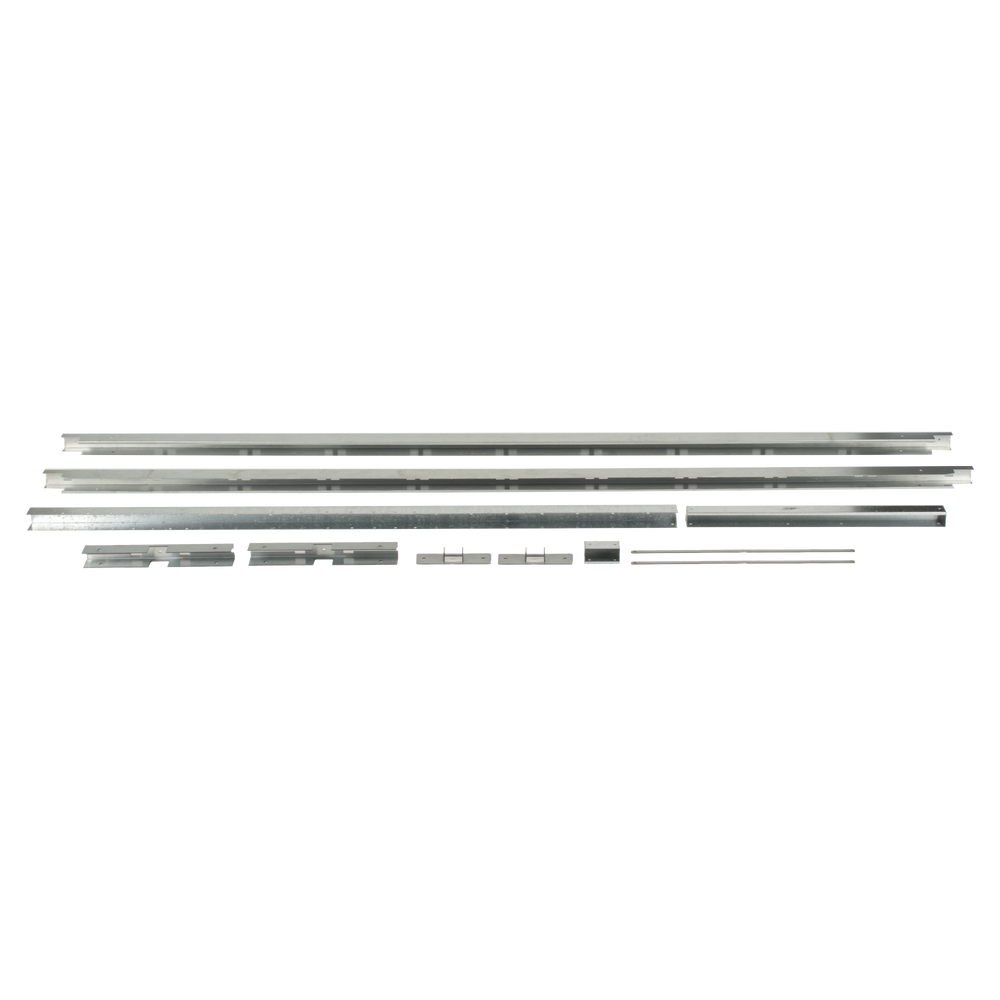 Extensión para Montaje de Piso / 2 Paneles Solares de hasta 1300 x 2400 mm (4.3 x 7.9 ft) / Ampliación Modular para Estructura EFSM1324 / Acero Galvanizado / Instalación en Exterior