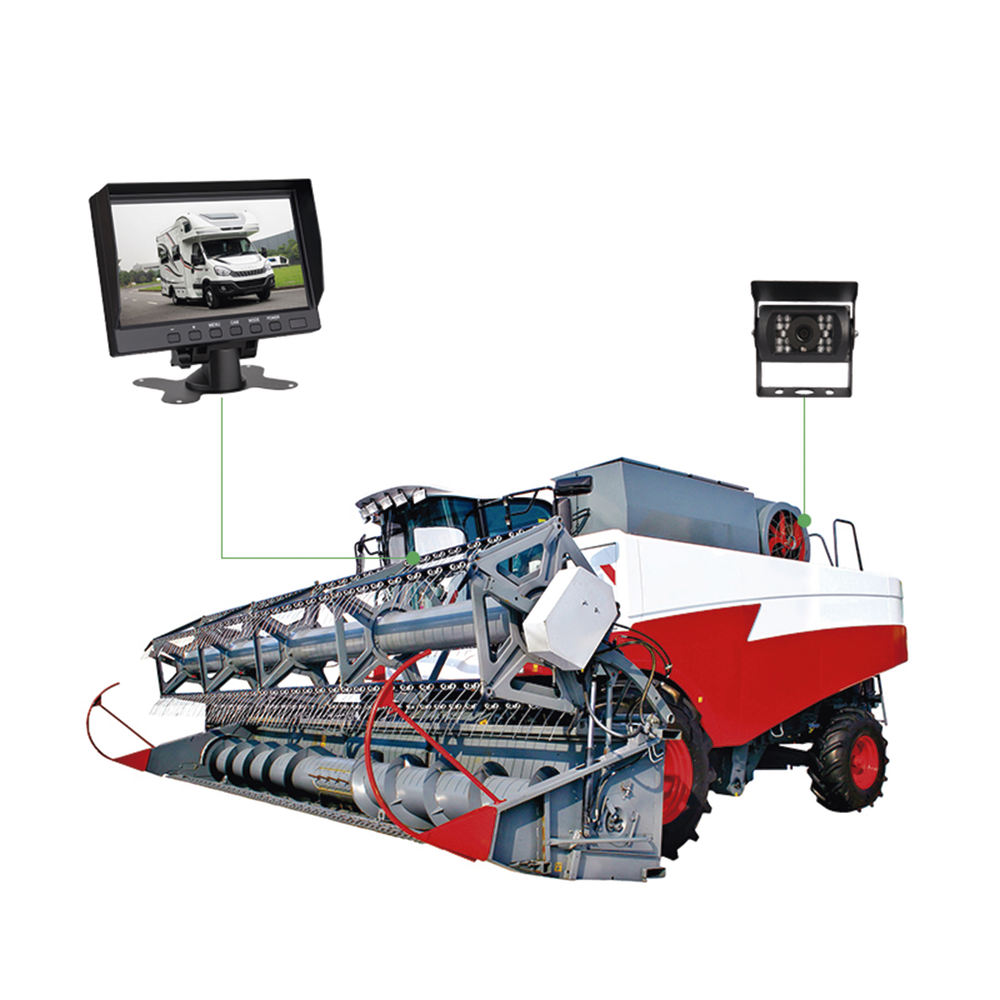 Sistema Profesional de Cámara de Reversa y Monitor Alámbrico para Vehículos de Trabajo y Montacargas - Imagen 9
