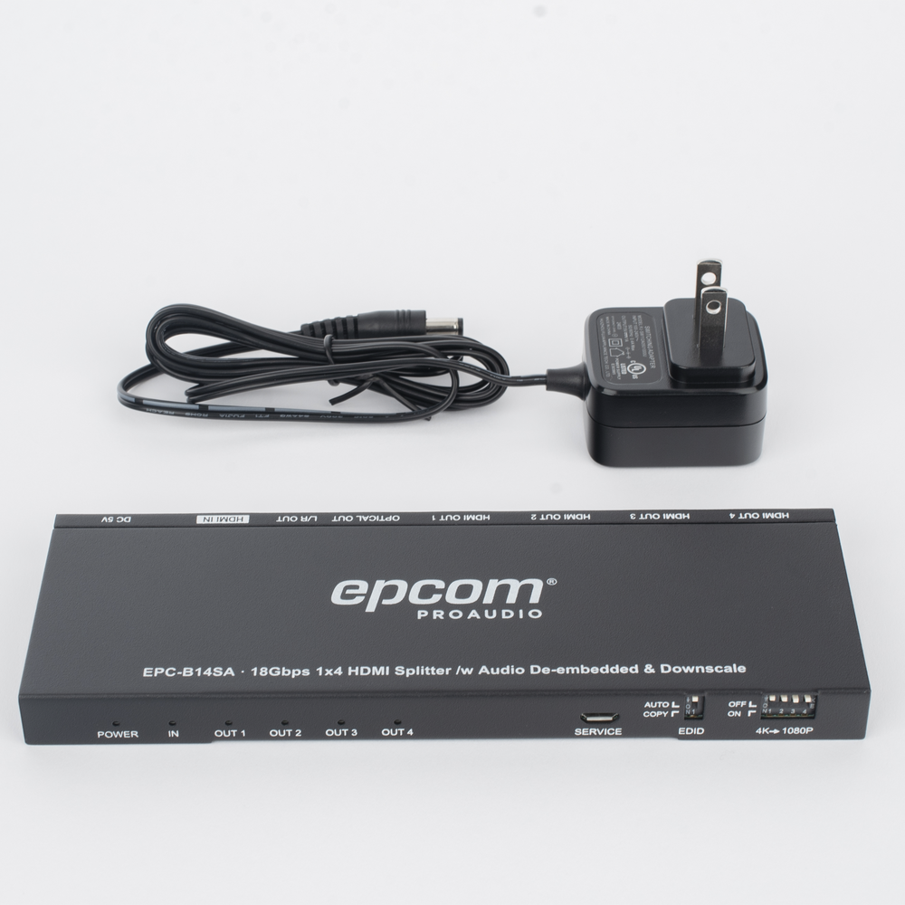 Splitter HDMI 1x4 | 1 Entrada a 4 salidas (Simultaneas) | 4K@60Hz | Extractor de Audio | Down Scaler | HDR 4:4:4 | EDID | 18Gbps - Imagen 10