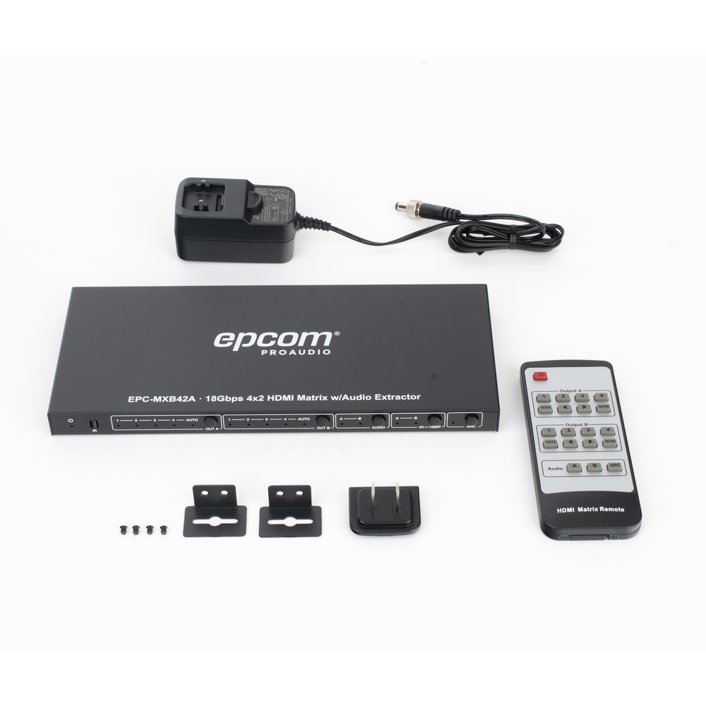 Matricial HDMI | 4x2 | 4K2K@60Hz | HDR | YCbCr 4:4:4 | EDID Auto | Extractor de Audio | Salida de audio análoga y digitalizados | HDCP 2.2 | 18 Gbps - Imagen 8