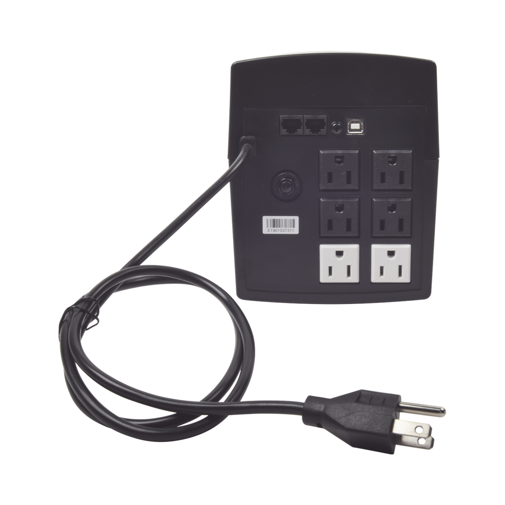 UPS de 1200VA/720W / Protección contra Descarga, Sobretensión y Picos Transitorios / Entrada y Salida 120 Vca / Clavija NEMA 5-15P / 6 Tomas NEMA 5-15R - Imagen 3