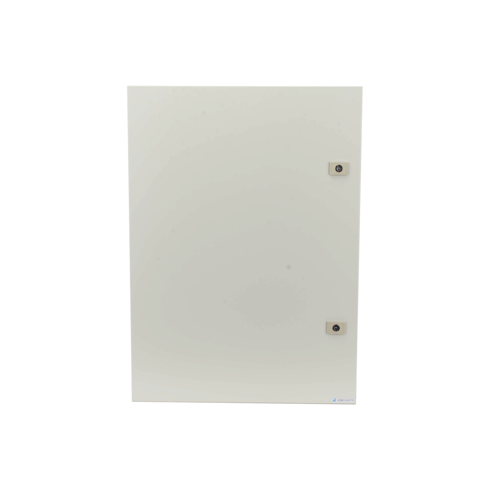 Gabinete para instalación de 2 Baterías , Fabricado en Lámina Galvanizada, Accesorios para poste (No incluidos)