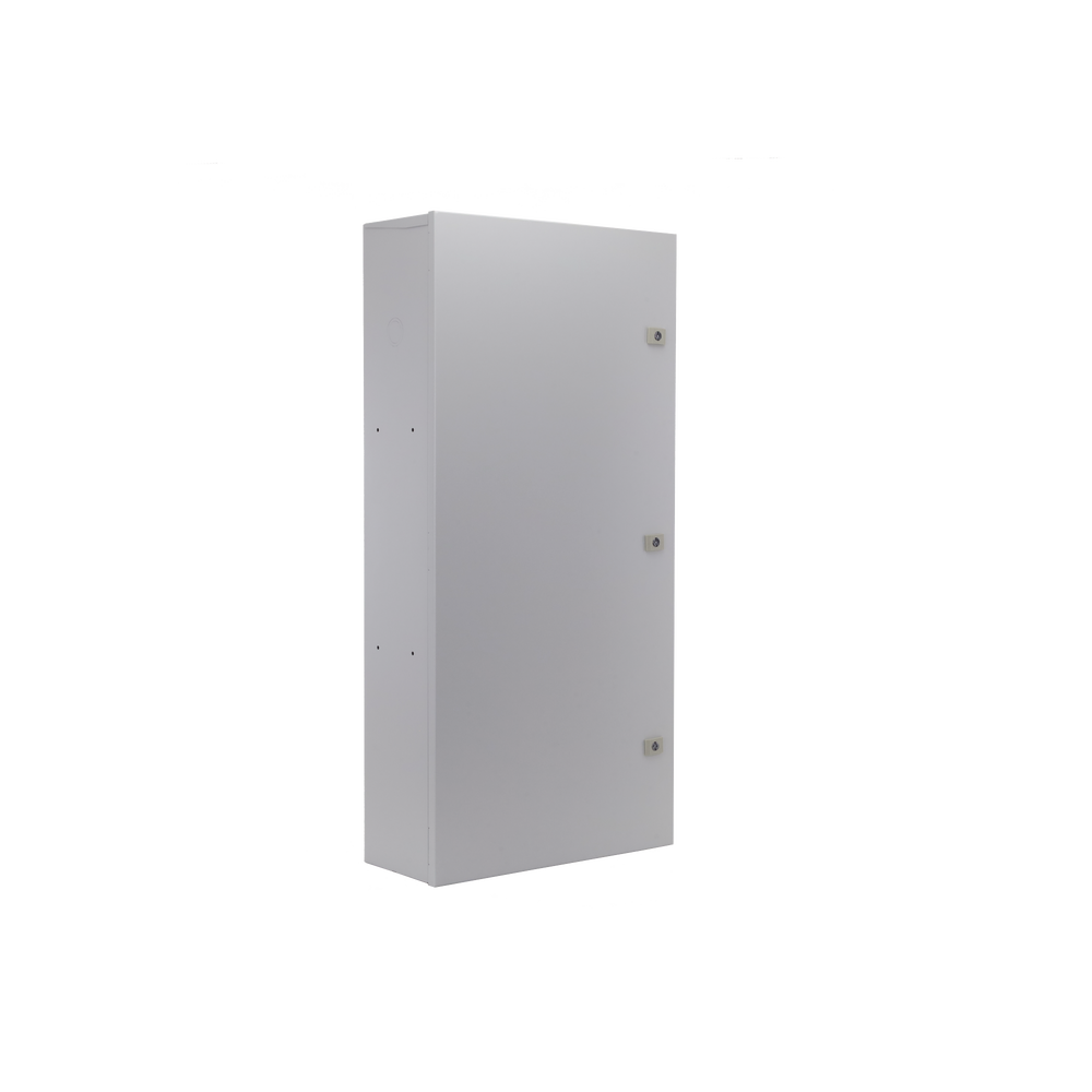 Gabinete para instalación de 3 Baterías , Fabricado en Lámina Galvanizada, Accesorios para poste (No incluidos) - Imagen 4