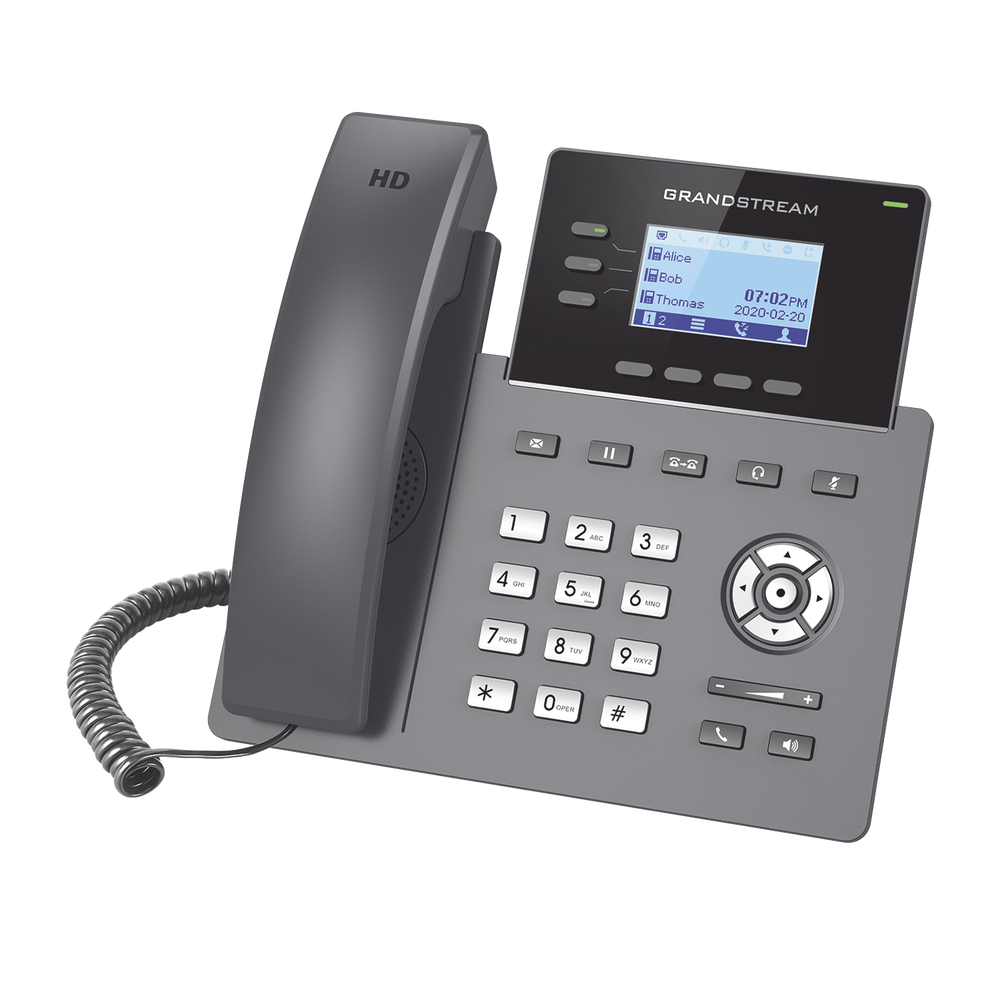 Teléfono IP Grado Operador, 3 líneas SIP con 6 cuentas, puertos Gigabit PoE, codec Opus, IPV4/IPV6 con gestión en la nube GDMS - Imagen 3