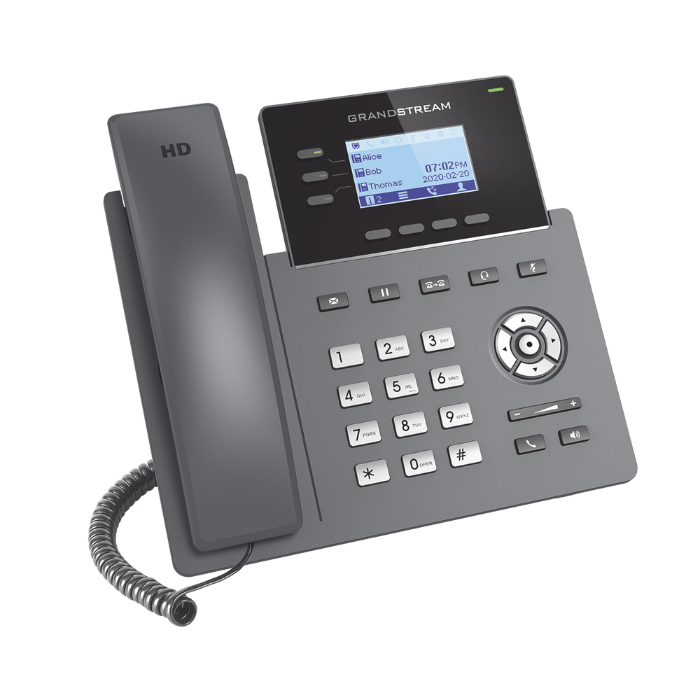 Teléfono IP Grado Operador, 3 líneas SIP con 6 cuentas, puertos Gigabit PoE, codec Opus, IPV4/IPV6 con gestión en la nube GDMS - Imagen 2
