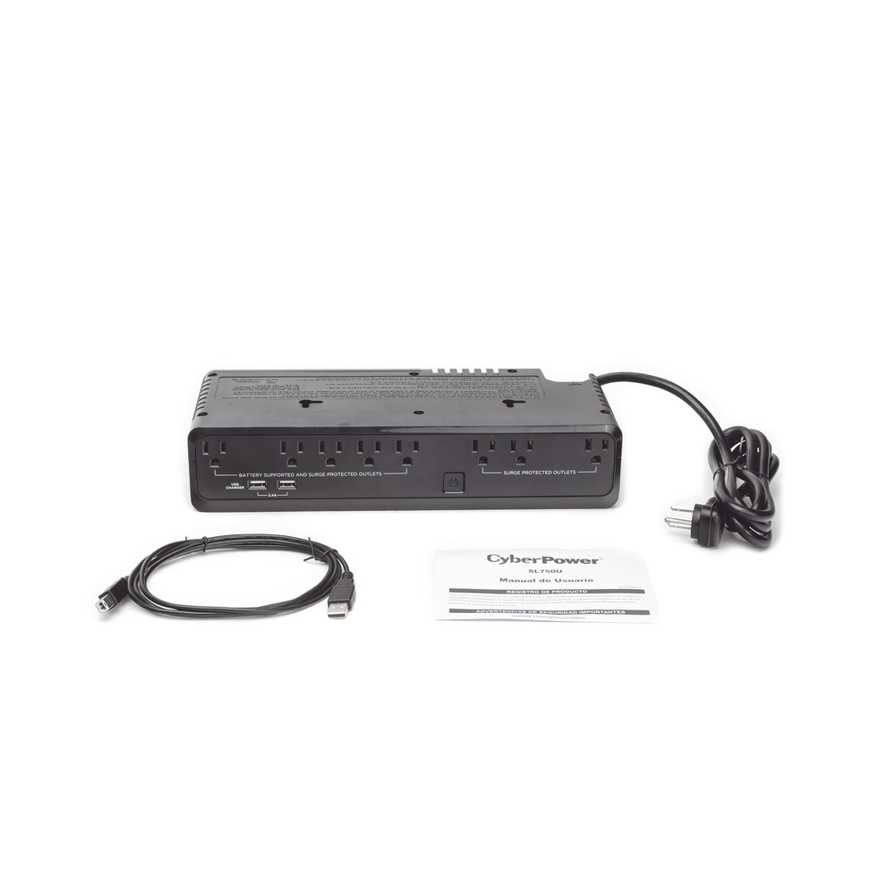 UPS de 750 VA/375 W, Topología Standby, Entrada 120 Vca NEMA 5-15P, de Escritorio, Con 8 Tomas NEMA 5-15R - Imagen 7