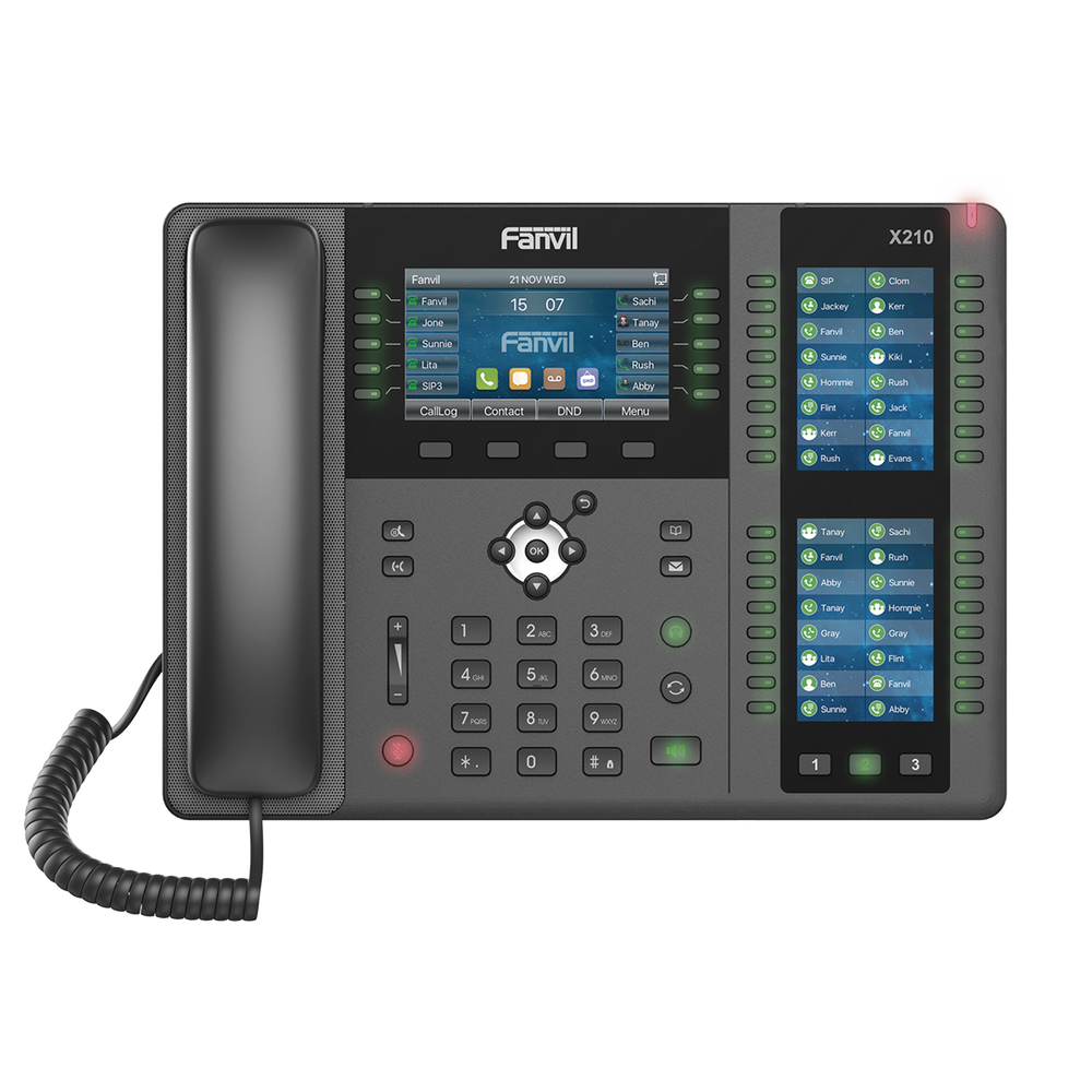 Teléfono IP ideal para recepción hasta 20 líneas SIP, PoE, 106 botones DSS, Bluetooth integrado para diademas, puertos Gigabit, soporta recepción video - Imagen 2