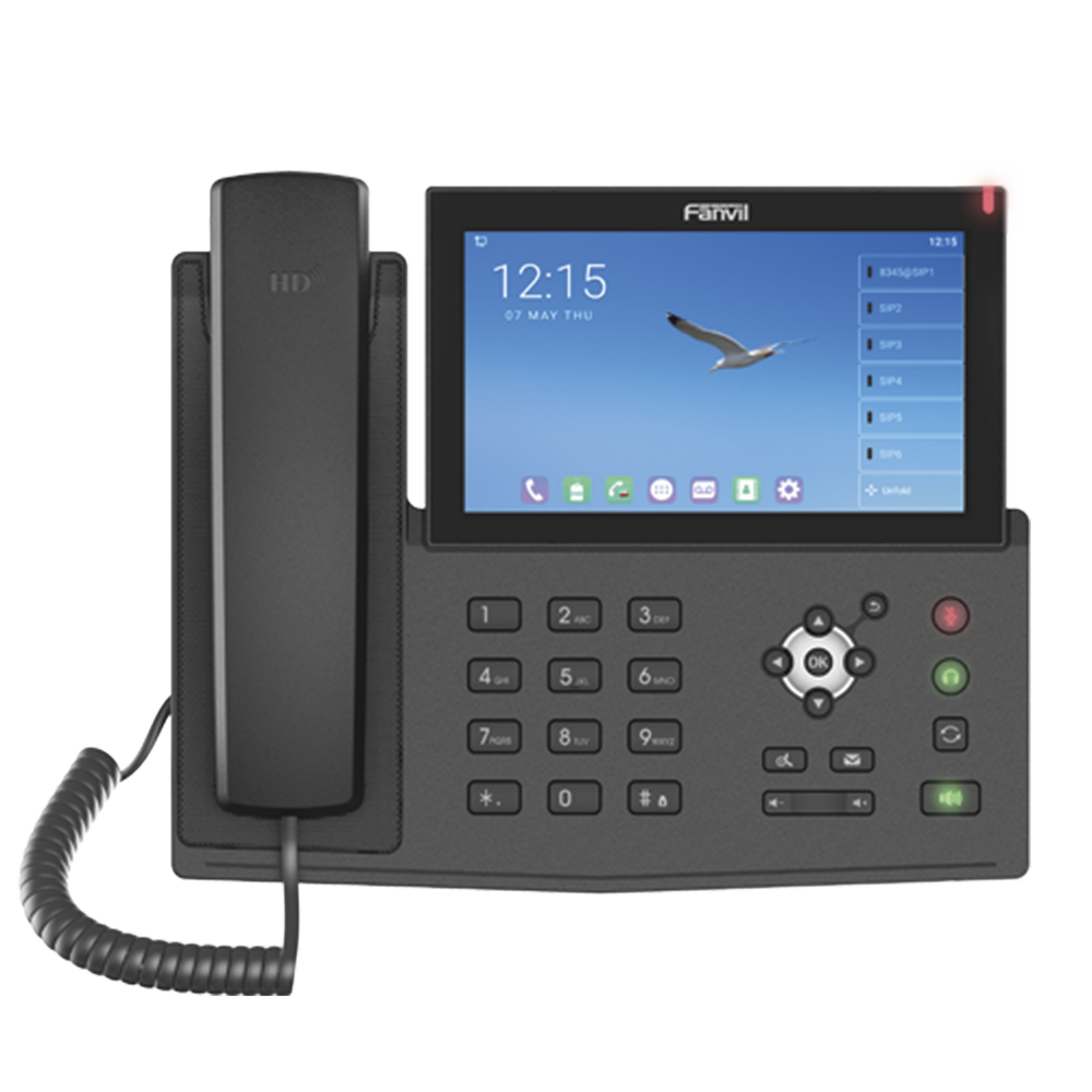 Teléfono IP Android Empresarial para 20 lineas SIP, pantalla táctil, Wi-Fi y Bluetooth, PoE, hasta 112 botones DSS, puertos Gigabit, soporta recepción de video. - Imagen 2