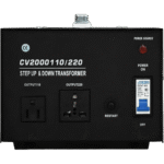 Transformador con doble función bidireccional : eleva o reduce el voltaje entre 110 Vca y 220 Vca - Imagen 3