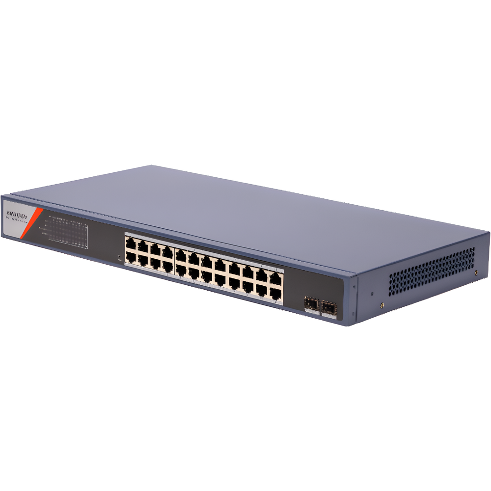 Switch Gigabit PoE+ / Administrable / 24 Puertos 1000 Mbps PoE+ / 2 Puertos SFP / Configuración Remota desde Hik-PartnerPro / PoE Extendido 250 Metros / 370 Watts - Imagen 3