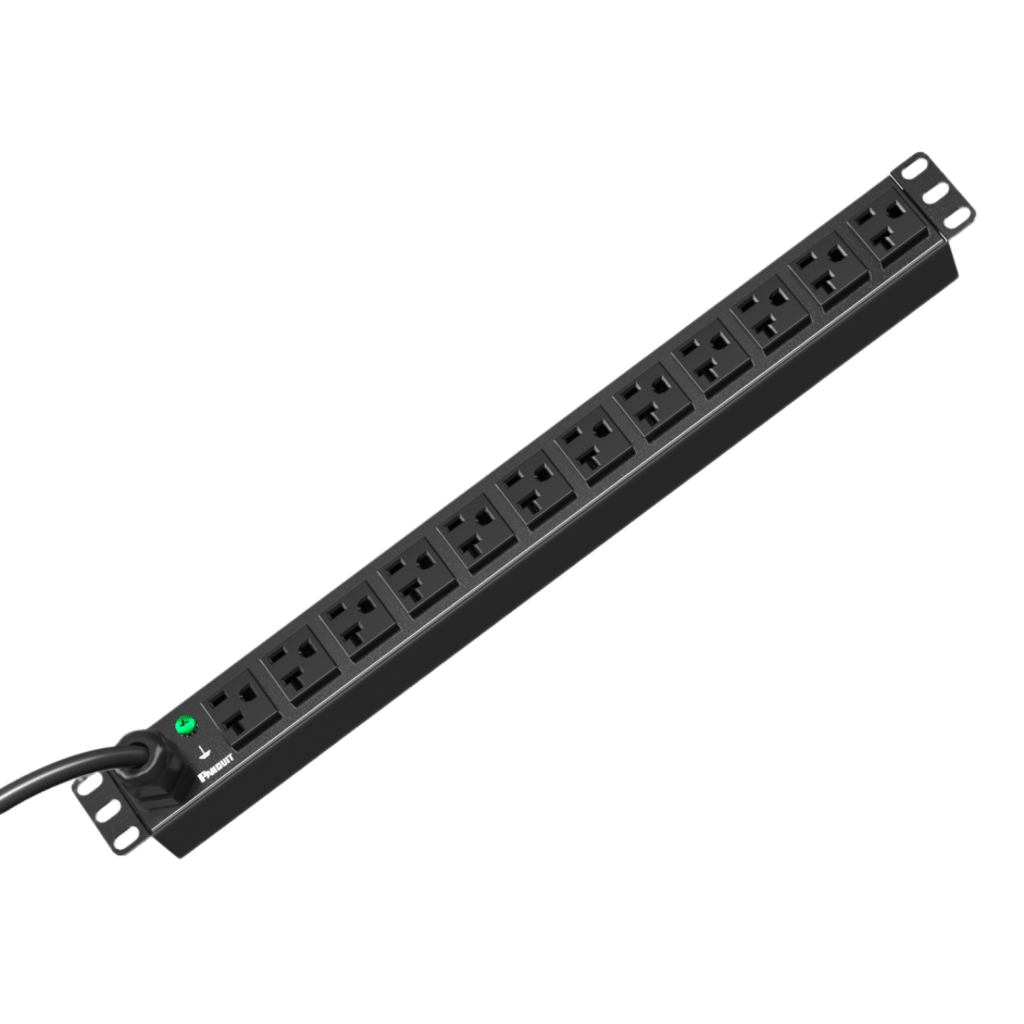 PDU ES2P Básico para Distribución de Energía, Enchufe de Entrada NEMA 5-15P, Con 12 Contactos NEMA 5-20R, Instalación Horizontal de 19in, 1UR, 15 Amp, 120 Vca - Imagen 2