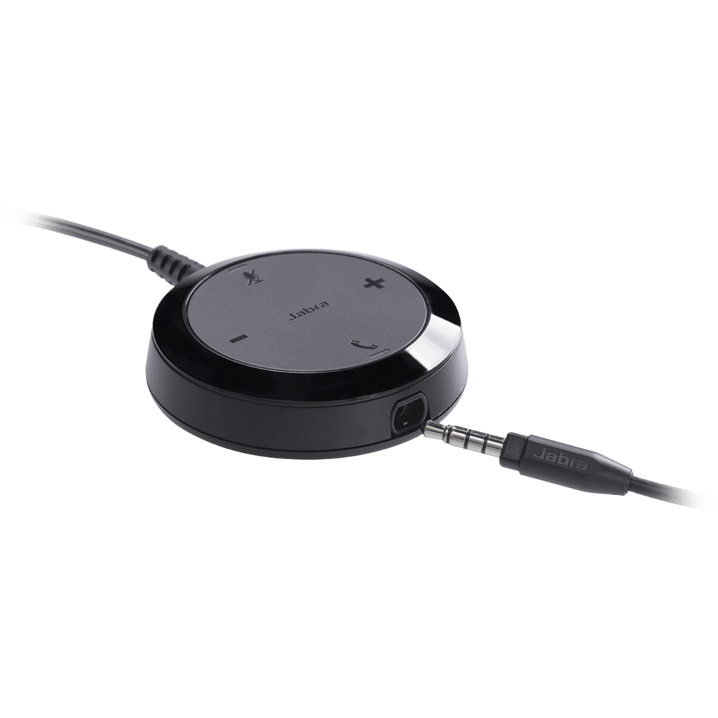 Jabra Evolve 30 II Duo con conexión USB C/A y 3.5mm, micrófono con cancelación de ruido y controlador en el cable con botones e indicadores LED (5399-829-369)) - Imagen 4