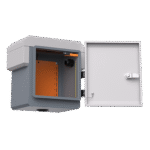 Gabinete de Acero Ventilado para Exterior 250 x 250 x 180 mm con Rieles DIN y 4 Placas Laterales para Montaje de Equipos por Fuera - Imagen 4