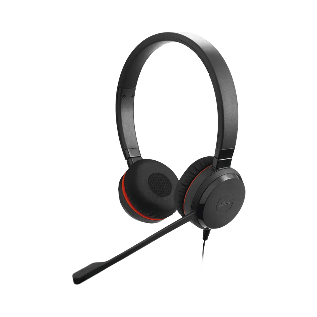 Jabra Evolve 30 II Duo con conexión USB C/A y 3.5mm, micrófono con cancelación de ruido y controlador en el cable con botones e indicadores LED (5399-829-369)) - Imagen 3