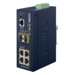 Switch Industrial Administrable Capa 2, 4 Puertos PoE 802.3af/at 10/100/1000T, 2 Puertos SFP 100/1000X