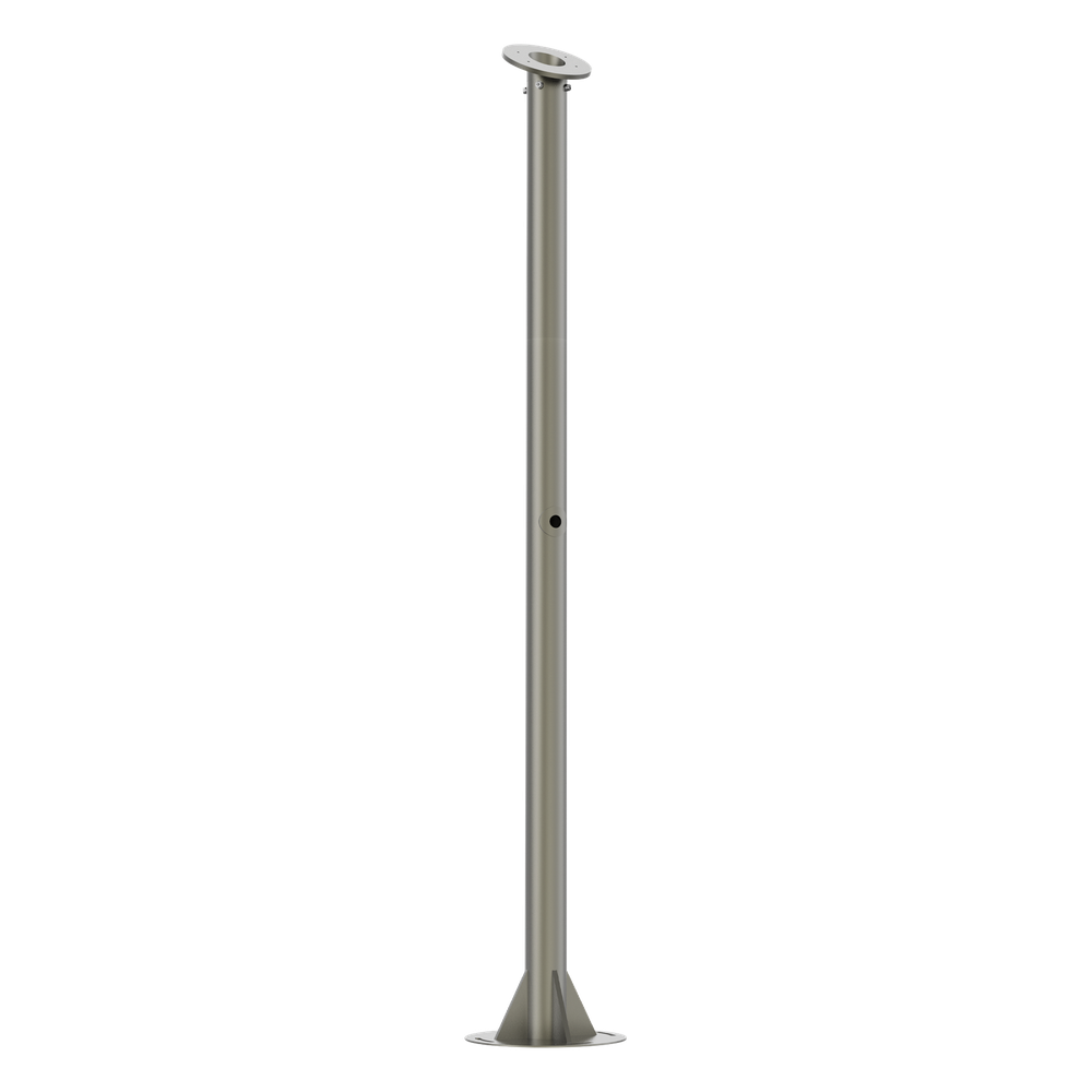 Poste para Cámara ANPR / Compatibilidad con cámara DS-TCG406-E(S),DS-TCG406-E(ER)(2812)/ Altura de 1.5 Metros / Color Gris
