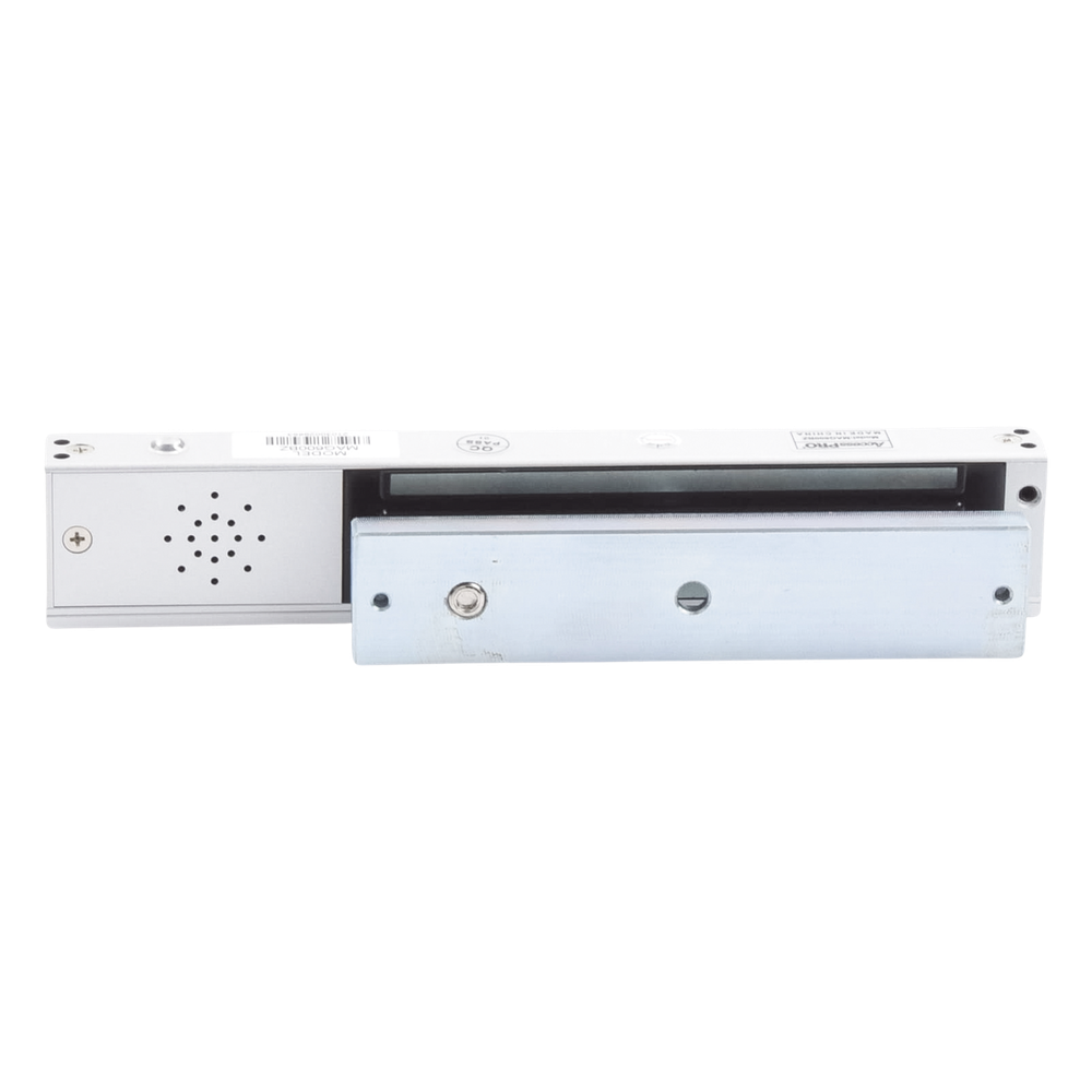 Chapa magnética 600Lb con Buzzer de alarma de puerta mantenida abierta / LED indicador de estado / Sensor de estado de placa/ Libre de Magnetismo Residual