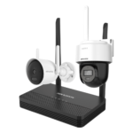 Kit IP Inalámbrico 4 Megapixel / NVS 4 Canales / 1 Cámara Bala Exterior + 1 Cámara Turret Interior con Lente 2.8 mm y Dual Light / Audio Bidireccional (Micrófono y Bocina) / Soporta Micro SD de 512 GB