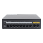 Switch PoE+ no Administrable, Hasta 110 Watts, 8 puertos PoE+ y 2 Uplinks 10/100