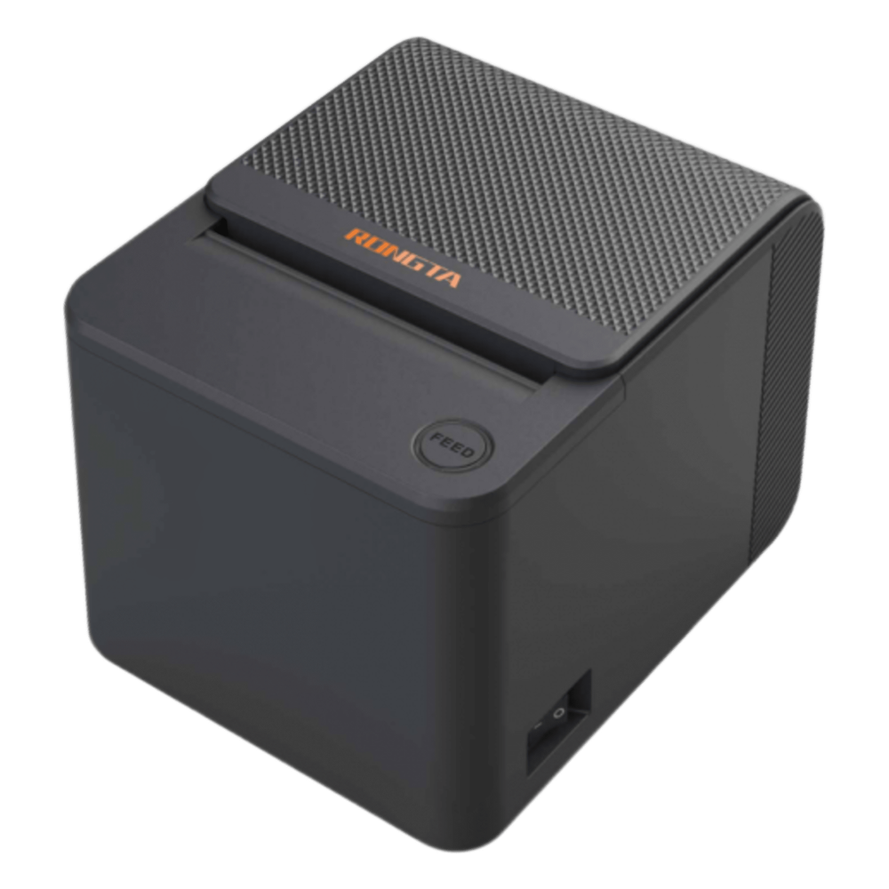 Impresora Térmica de Recibos 80mm RONGTA / Resolución 203 dpi / Velocidad 200 mm/s / Ancho de Impresión 72 mm / Interfaces USB / Compatibilidad ESC/POS / Caja de Efectivo 24V / Certificaciones CCC-CE-FCC/ No incluye fuente de alimenta