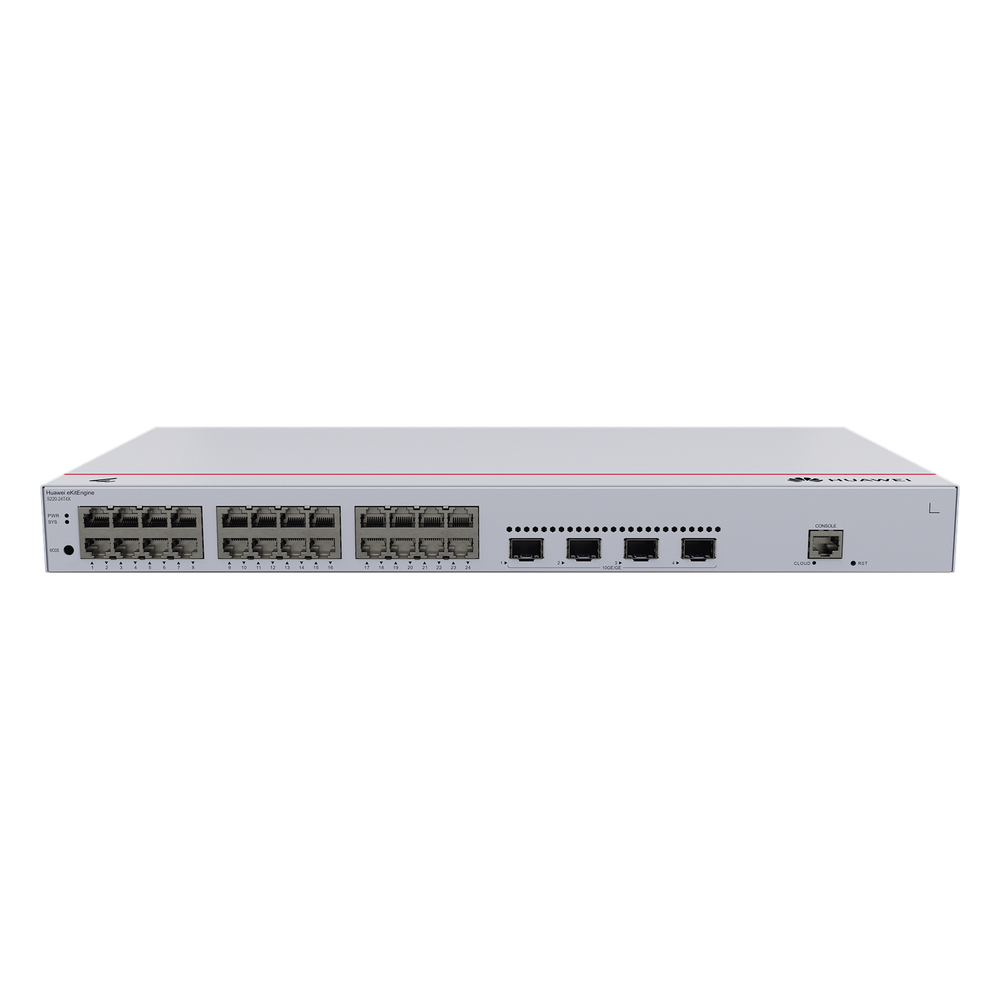 Switch de Acceso Gigabit Administrable Capa 2 / 24 puertos 10/100/1000 Mbps / 4 Puertos 10GE SFP+ Uplink / ERPS / IMGP Snooping / DHCP Snooping / Administración Nube Gratis
