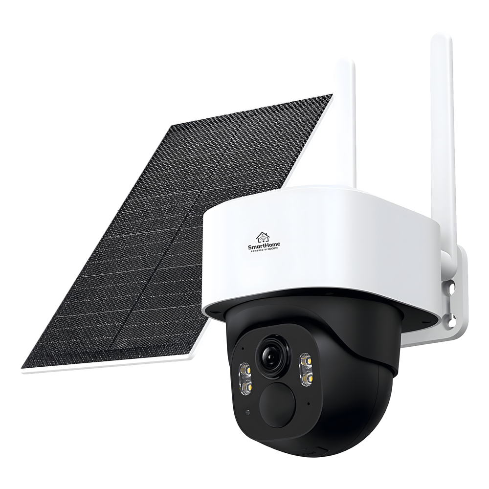 Cámara de Batería PT 4MP / 4G LTE-FDD / Panel Solar 5W / Visión Nocturna a Color 10 m (32.8 ft) / Autoseguimiento Inteligente / Audio Bidireccional / IP65