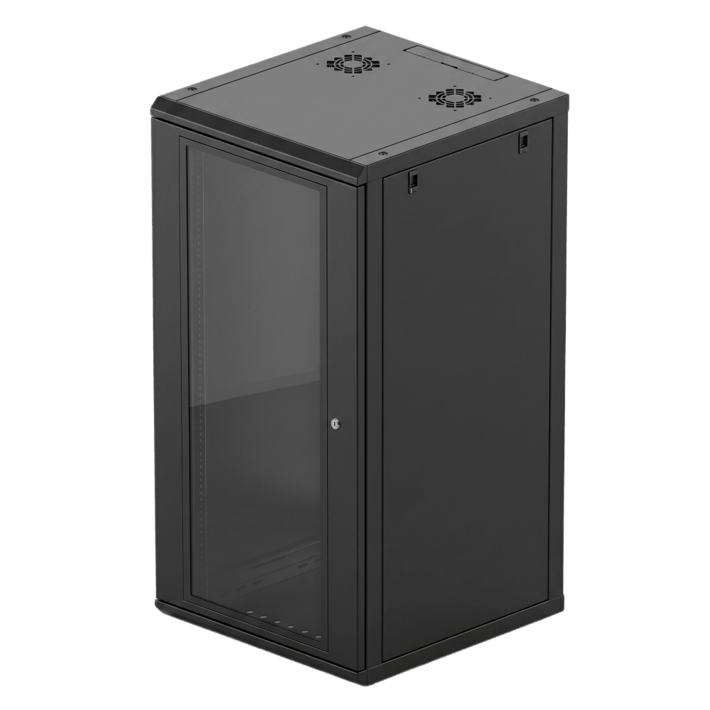 Gabinete de Pared 24U de 635 mm de Profundidad, Rack de 19 in en Acero Reforzado: Compacto y Resistente para Soluciones Profesionales