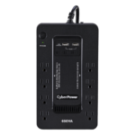 UPS de 650 VA/390 W, Topología Standby con Modo Ahorrador ECO, Entrada 120 Vca NEMA 5-15P, Con 8 Tomas NEMA 5-15R
