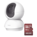 Kit de Cámara IP Wi-Fi / Incluye 1 Pieza Modelo TAPOC200 / 2 Megapixel /  Utiliza La App Tapo / 1 Memoria Micro SD  Hiksemi Modelo  HS-TF-E1/32G