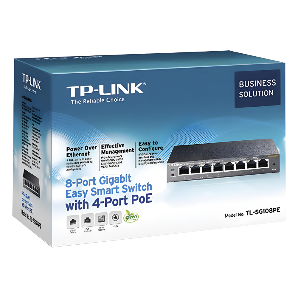 Easy Smart Switch PoE JetStream , 8 puertos 10/100/1000 Mbps 55 W