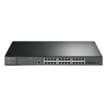 Switch L2+ Omada PoE+ / 24 Puertos PoE+ 10/100/1000 Mbps / 4 Puertos SFP+ 10G / 2 Puertos Consola (RJ45 y microUSB) / Administración Centralizada Omada o Stand-Alone / Multicast IGMP / Presupuesto PoE 384W / Montaje en Rack / (SG3428XMP)