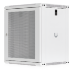 UACC Rack Cabinet 12U (550x 450 mm) - Gabinete Cerrado para Montaje en Pared con Puerta Frontal Perforada, Totalmente Ensamblado con Ventiladores Integrados y Paneles Removibles