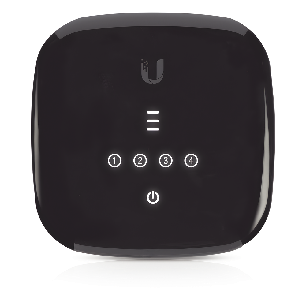 UFiber WiFi 802.11n GPON ONU, Unidad de red óptica con 1 puerto WAN GPON (SC/APC) + 4 puertos LAN Gigabit Ethernet