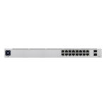 UniFi Switch USW-16-POE Gen2, Capa 2 de 16 puertos (8 puertos PoE 802.3af/at + 8 puertos Gigabit) + 2 puertos 1G SFP, 42W, pantalla informativa