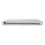 UniFi Switch Empresarial Capa 3 de 24 puertos PoE 802.3af/at (12 puertos 2.5G y 12 puertos 1G) + 2 puertos 1/10G SFP+, 400W, pantalla informativa