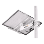 Soporte/Montaje para Panel Solar WI-BRKP133 para Postes / Estructura Galvanizada SGCC 2 mm / Ajuste Ángulo 0-75° / Compatible Postes Redondos 76-133 mm y Cuadrados 50-130 mm / Paneles hasta 900 mm Ancho y 35 mm Grosor / Resistente Corrosivo