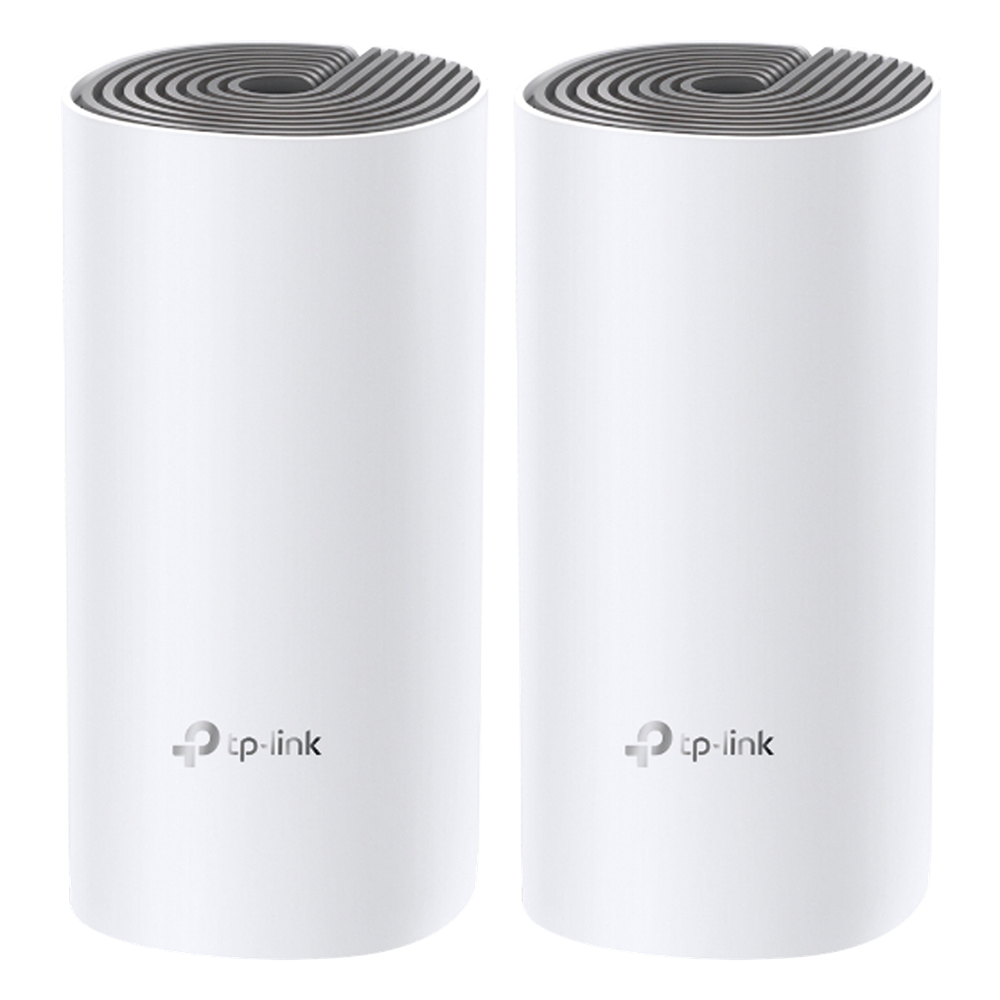 Kit de Router inalámbrico mesh Deco E4 para Hogar / Doble banda AC 1200 / 2 puertos 10/100 Mbps / Compatible con amazon alexa.