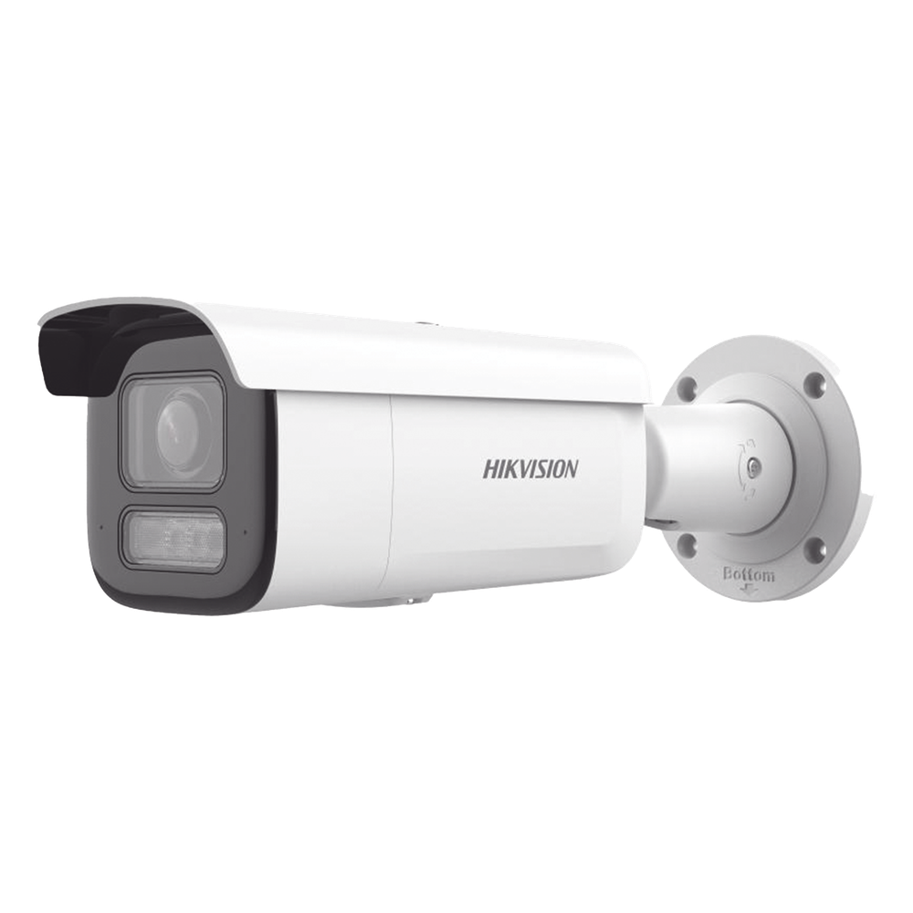 [Dual Light + 2 Micrófonos Integrados]  Bala IP 8 Megapixel (4K) / Lente Motorizado 2.8-12 mm / 60 m Luz Blanca + 60 m IR / AcuSense / Exterior IP67 / IK10 / WDR 120 dB / PoE 802.3at / ONVIF / Alarmas I/O / Micro SD / ACUSEEK