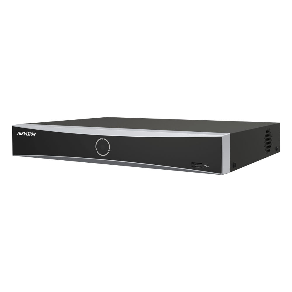 [Acusearch] NVR 12 Megapíxel (4K) / 8 canales IP / 8 Puertos PoE+ / Reconocimiento Facial / AcuSense (Evita Falsas Alarmas) / 1 Bahías de Disco Duro / HDMI en 4K / 300 Metros PoE Modo Extendido