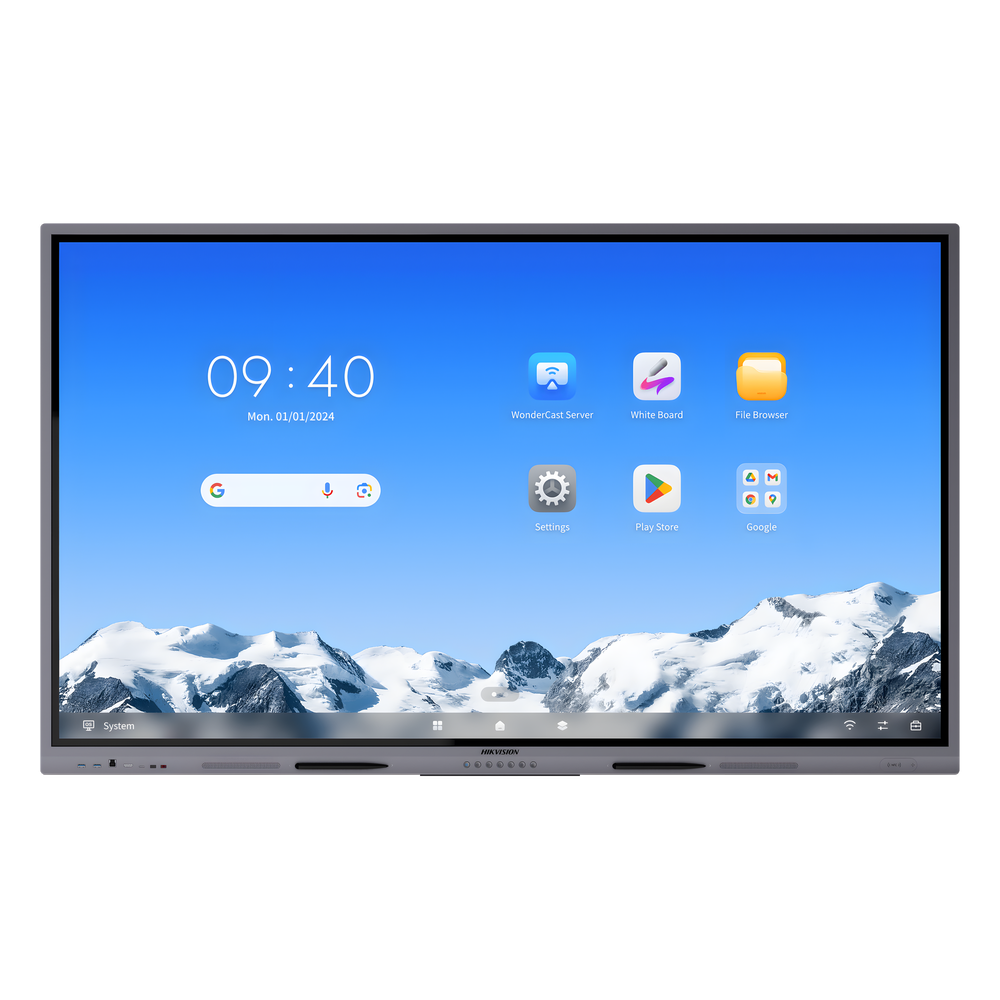 Pantalla Interactiva Touch de 75" Android 16 / Asistentes IA / Google Suite Preinstalado con Certificación EDLA / Resolución 4K / Bocinas Integradas / Entradas HDMI y VGA / Incluye 2 Lápices para Escribir