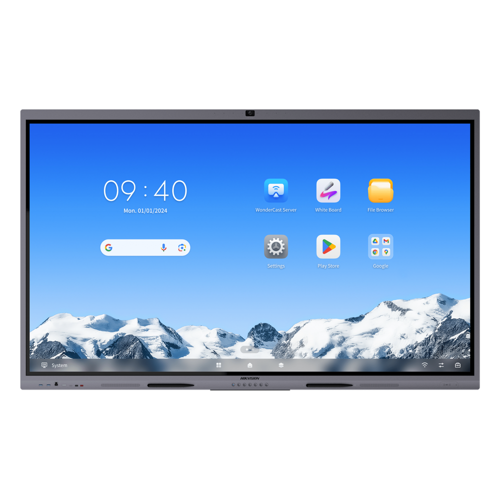 Pantalla Interactiva Touch de 86" Android 16 / Asistentes IA / Google Suite Preinstalado con Certificación EDLA / Cámara Web 8 MP / Resolución 4K / Bocinas Integradas / Entradas HDMI y VGA / Incluye 2 Lápices para Escribir