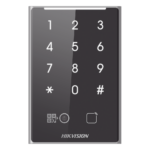 Lector de Tarjetas PROX EM y de Códigos QR / Teclado para Contraseña / Compatible con Controladores DSK2600 Series Hikvision / Comunicación RS485 y WIEGAND / IP65