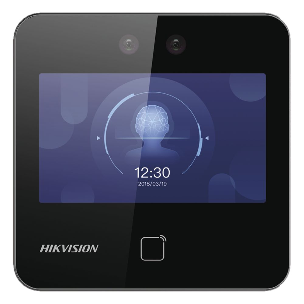 Terminal Min Moe WiFi / Touch de Reconocimiento Facial Ultra Rápido para ASISTENCIA y Control de ACCESO / 1500 Rostros y 3,000 tarjetas / Lee códigos QR / Videoportero / Detección de Cubrebocas / SIP Estandar / HIK-IA