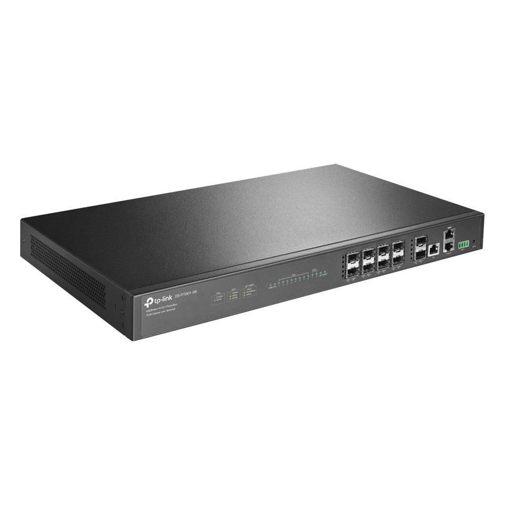Deltra Stream - OLT de 8 Puertos GPON / Conexión Hasta 1,024 ONUs / 1 Puerto Gigabit RJ45 Uplink / 2 Puertos SFP+ 10GbE Uplink / Fuentes Redundantes AC-AC (incluidas) / Administración desde la Nube Sin Costo (DPMS)