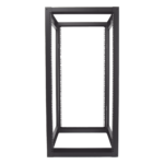 Rack Estándar 19" de 4 Postes, Acero, 24 Unidades, Profundidad Ajustable.