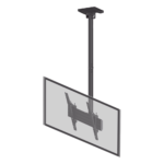 Montaje de Techo para Pantallas de  32"- 75I"| VESA 100 X 100 HASTA 400 X 400| Capacidad Máxima de Carga 50Kg