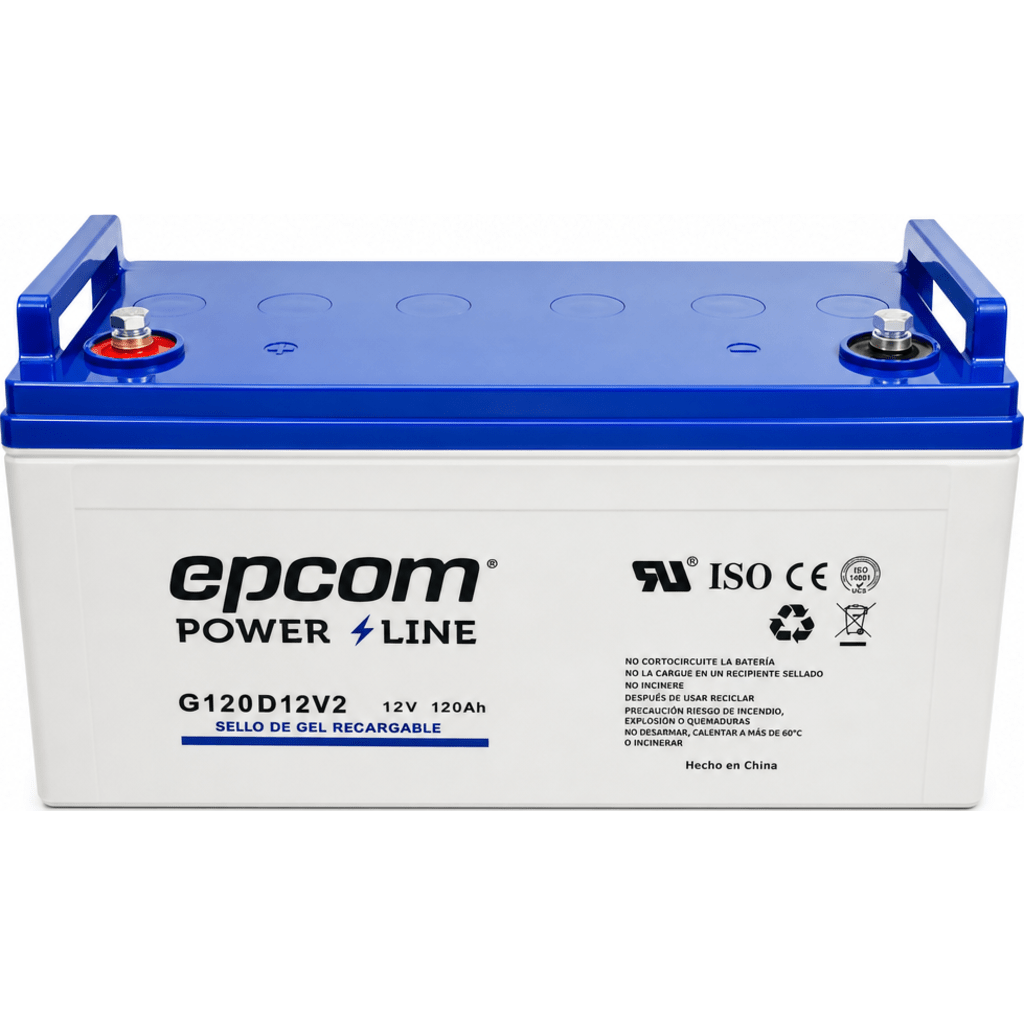 Batería GEL Ciclo Profundo / 12 Vcc / 120 Ah / Aplicaciones Fotovoltaicas y de Respaldo