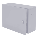 Gabinete para instalación de 1 Batería , Fabricado en Lámina Galvanizada, Accesorios para poste (No incluidos)