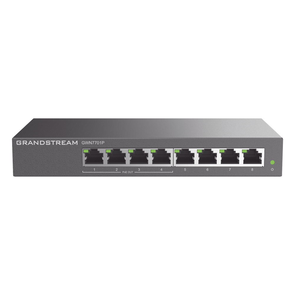 Switch PoE+ Gigabit No Administrable / 8 puertos 10/100/1000 Mbps / 4 puertos PoE+ / hasta 60W